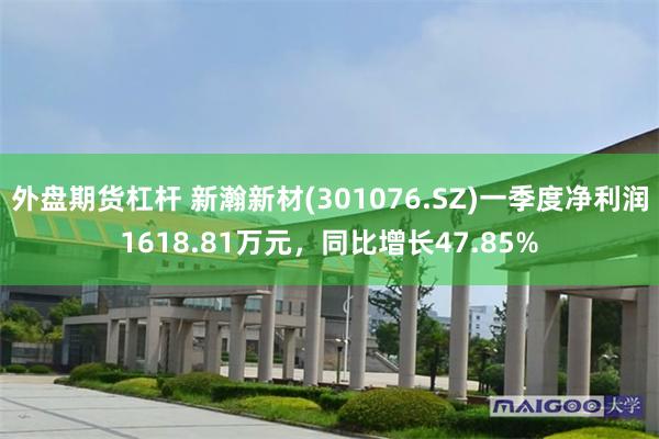 外盘期货杠杆 新瀚新材(301076.SZ)一季度净利润1618.81万元，同比增长47.85%